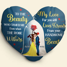 Load image into Gallery viewer, Everlasting Love Heart Pillow | Personalized Couple Gift | Valentine's Day Gifts Pillow PopCulturePrints

