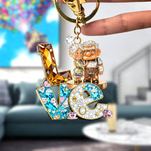 Load image into Gallery viewer, Love That Lasts Forever – Personalized Couple Keychain – Unique Gift for Couples, Lovers, Anniversaries Keychains PopCulturePrints
