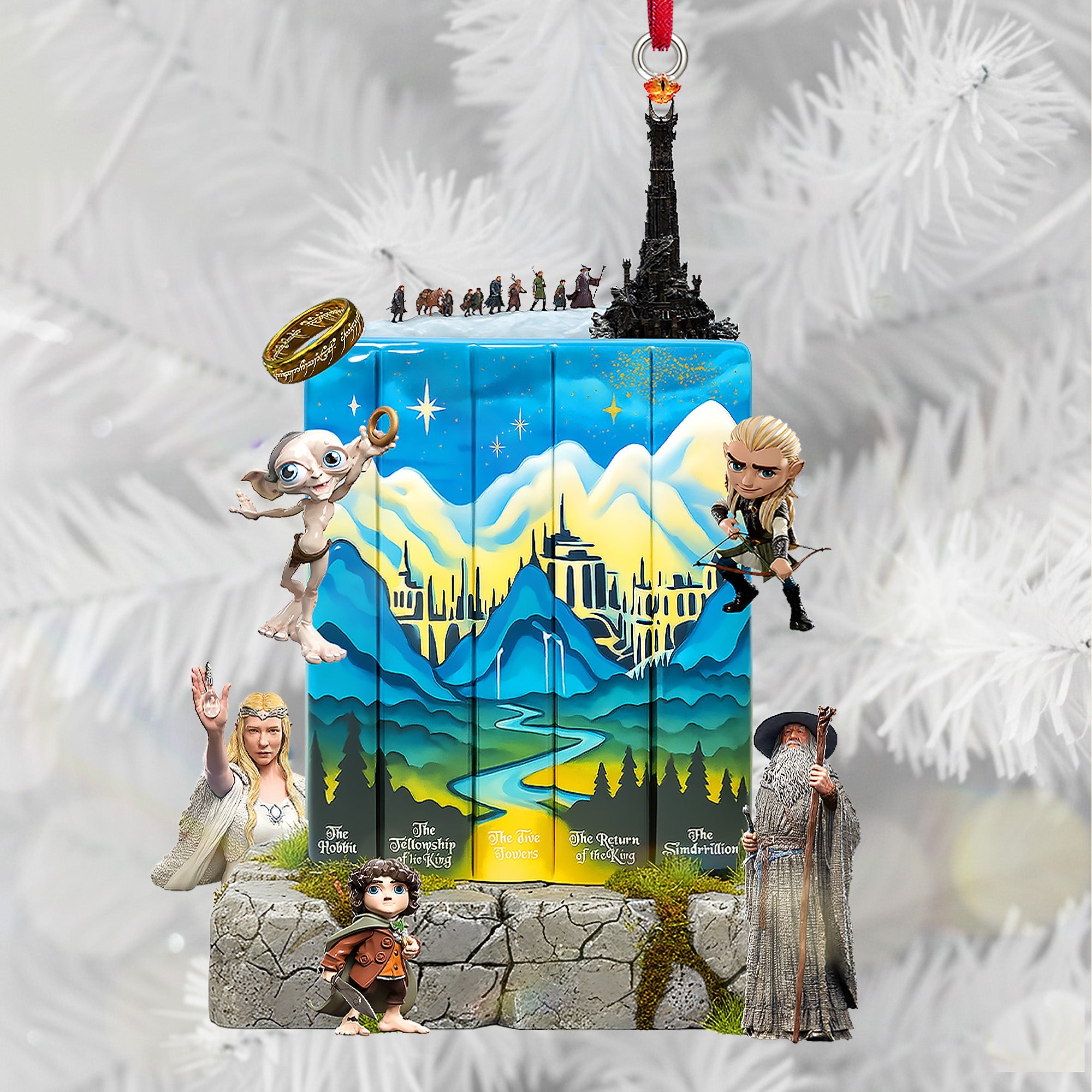 "Embark on Epic Journeys!" – Epic Fantasy Adventure Personalized Acrylic Ornament - Custom Gift for Fantasy Lovers, Gamers, and Holiday Enthusiasts Ornament PopCulturePrints