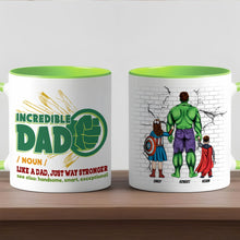 Load image into Gallery viewer, Incredible Dad Personalized Coffee Mug - Father&#39;s Day Gift Coffee Mug PopCulturePrints
