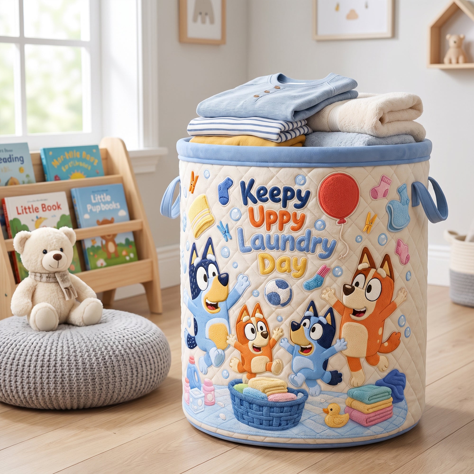 Happy Family Laundry Basket - Personalized Gift For Family 01NAQN140726 Laundry Basket PopCulturePrints