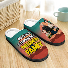 Load image into Gallery viewer, Custom Galaxy Family Slippers - The Force Is Strong Shoes PopCulturePrints
