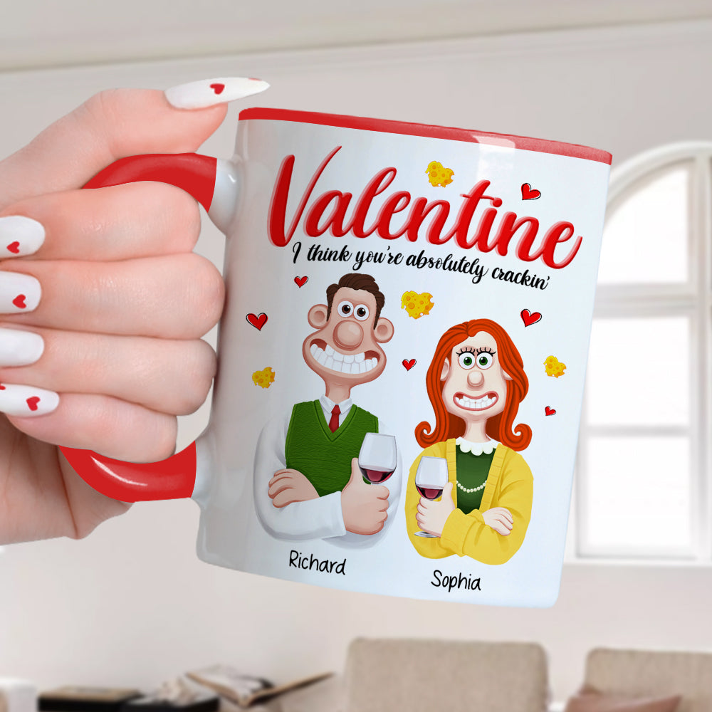 Personalized Valentine Cartoon Couple Mug - Unique Love Gift Coffee Mug PopCulturePrints