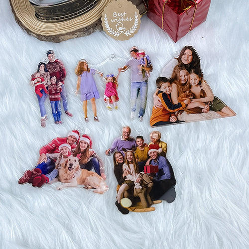 Personalized Family Photo Ornaments Ornament PopCulturePrints