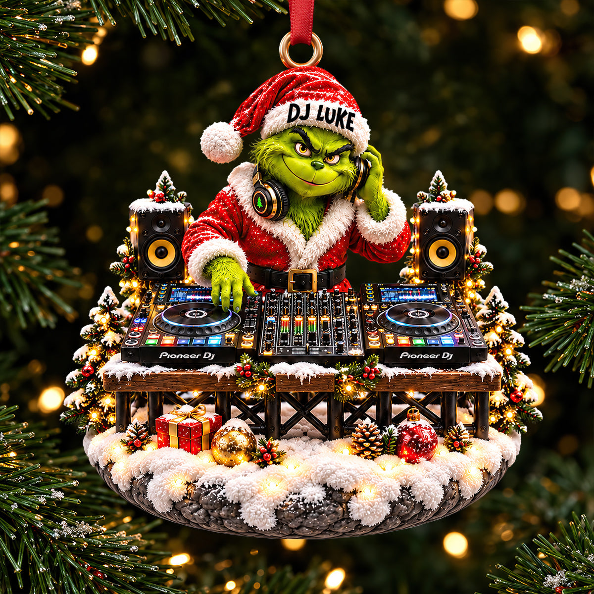 🎄 DJ Luke Christmas Ornament - A Personalized Gift for Music Lovers
