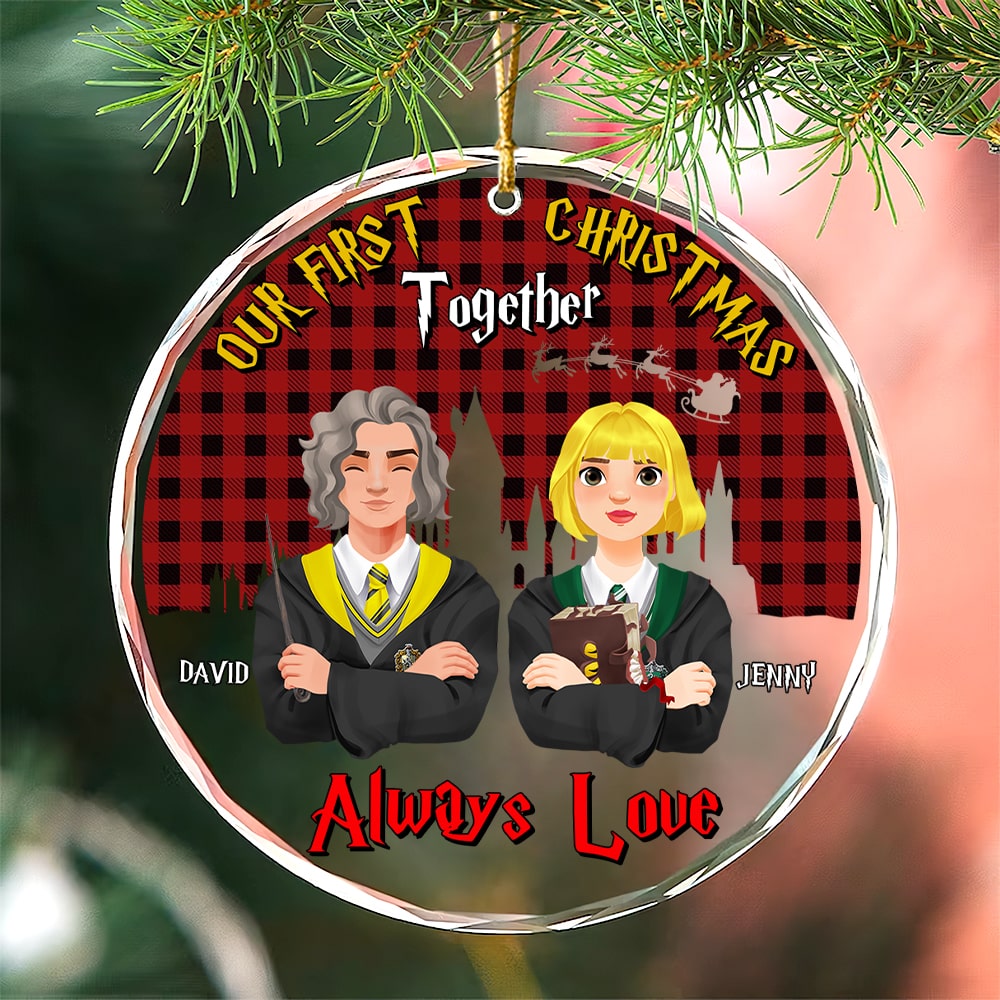 Personalized Magical Couple Christmas Ornament