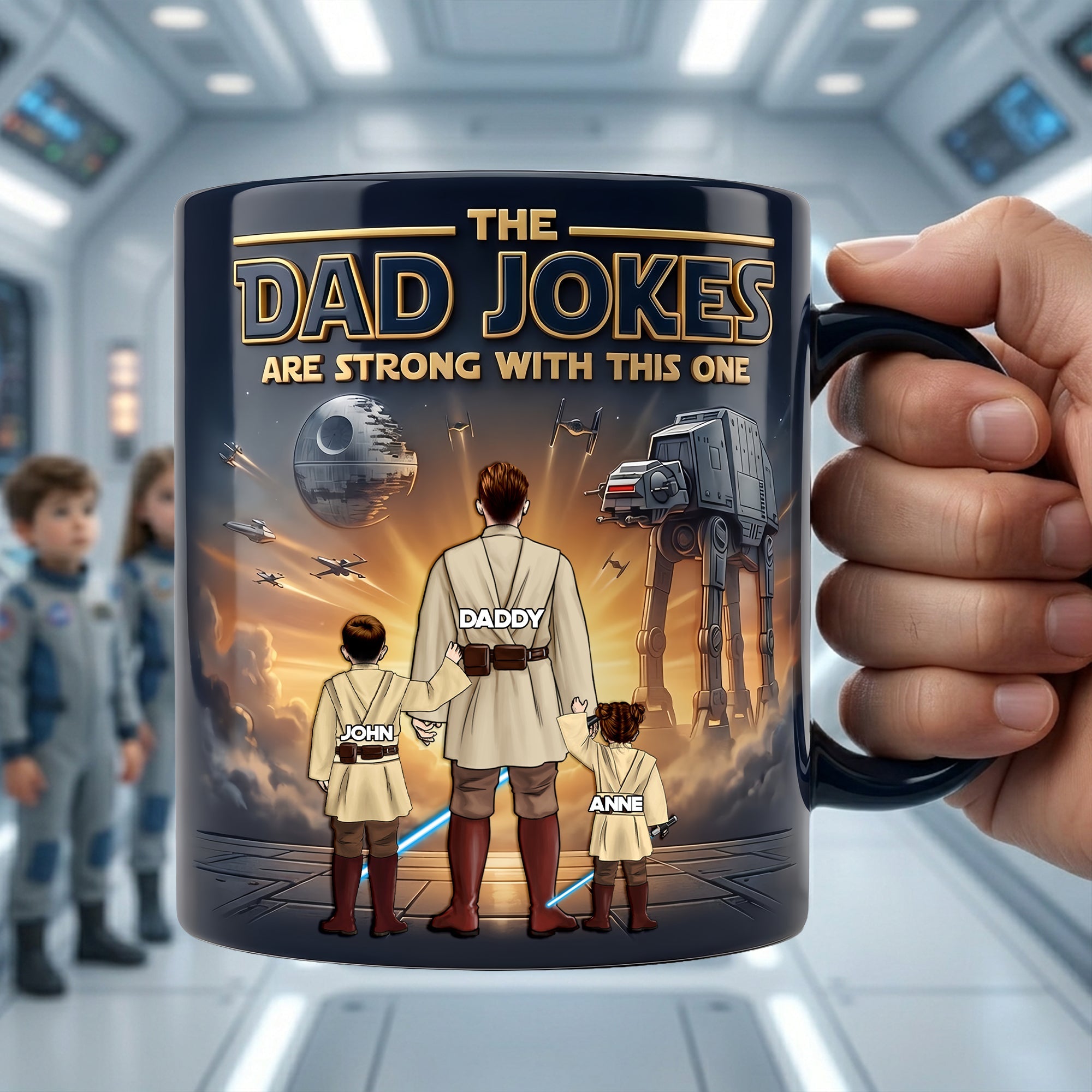 The Dad Jokes Are Strong With This One - Personalized Magic Mug for Dads Coffee Mug PopCulturePrints