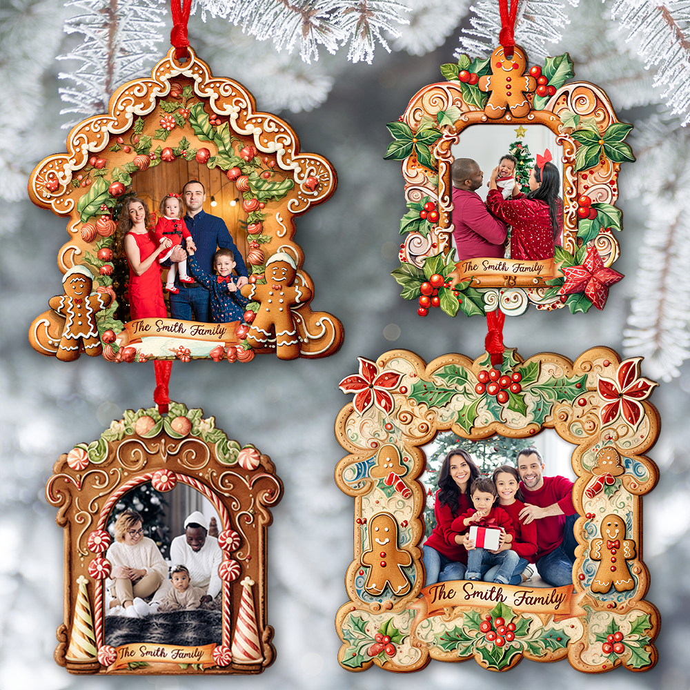 Personalized Family Christmas Ornament - Custom Photo Gift