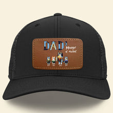 Load image into Gallery viewer, Dad&#39;s Manager of Mischief Custom Hat
