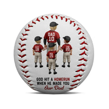 Load image into Gallery viewer, I Caught The Best Dad - Personalized Baseball for Father&#39;s Day Baseball, Softball PopCulturePrints
