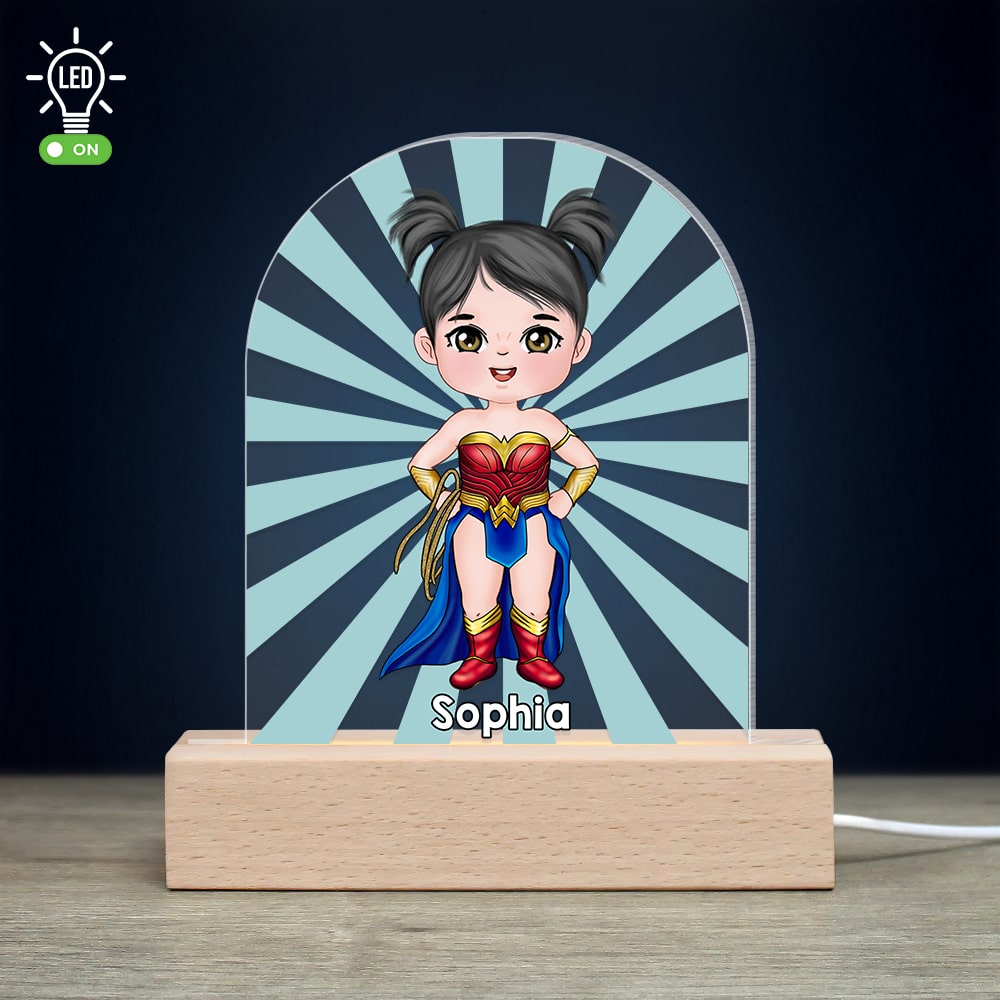 Personalized 3D LED Night Light for Kids - Custom Gift Led Night Light PopCulturePrints