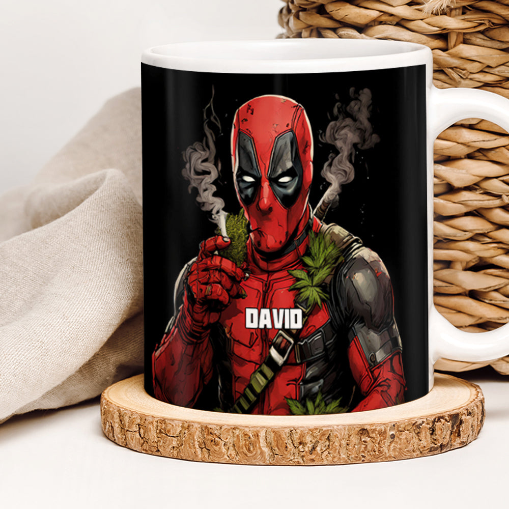 Custom Weed Lover Coffee Mug with Hero Design Coffee Mug PopCulturePrints