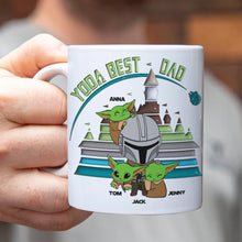 Load image into Gallery viewer, Yoda Best Dad Personalized Coffee Mug - Perfect Father&#39;s Day Gift Coffee Mug PopCulturePrints
