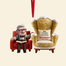 Load image into Gallery viewer, A Big Piece of My Heart Lives in Heaven - Personalized Memorial Couple Ornament Ornament PopCulturePrints
