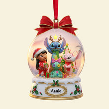 Load image into Gallery viewer, &quot;Celebrate Friendship with Magical Memories&quot; - Personalized Christmas Ornament for Friends Ornament PopCulturePrints
