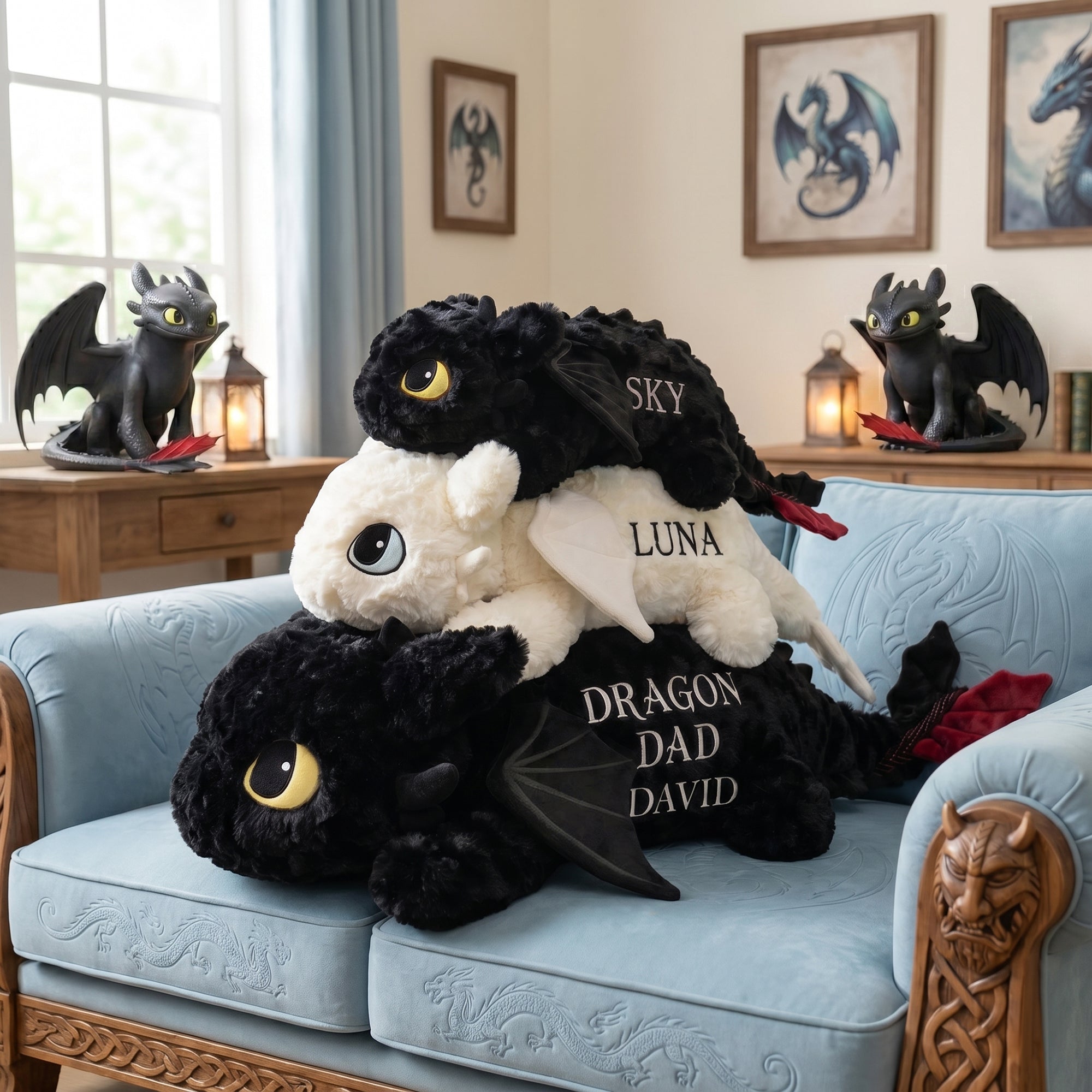 “Sky’s the Limit” – King Of Sky Dad Custom Shaped Pillow, Personalized Gift for Dads and Grandpas Pillow PopCulturePrints