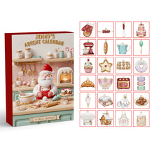 Load image into Gallery viewer, “Bake Your Way to Christmas Joy” - Personalized Custom Acrylic Advent Calendar - Gift for Bakers, Friends, and Family Advent Calendar PopCulturePrints
