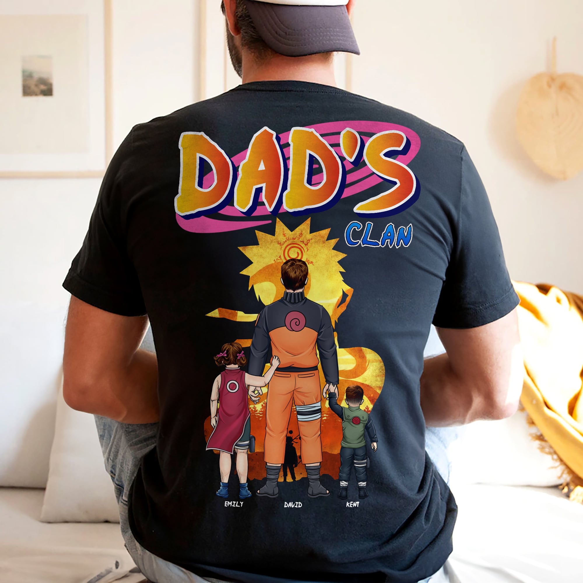 "Best Dad Ever - Personalized for Your Family" - Custom Holiday Shirt for Dads, Gifts for Fathers and Grandfathers Shirts PopCulturePrints