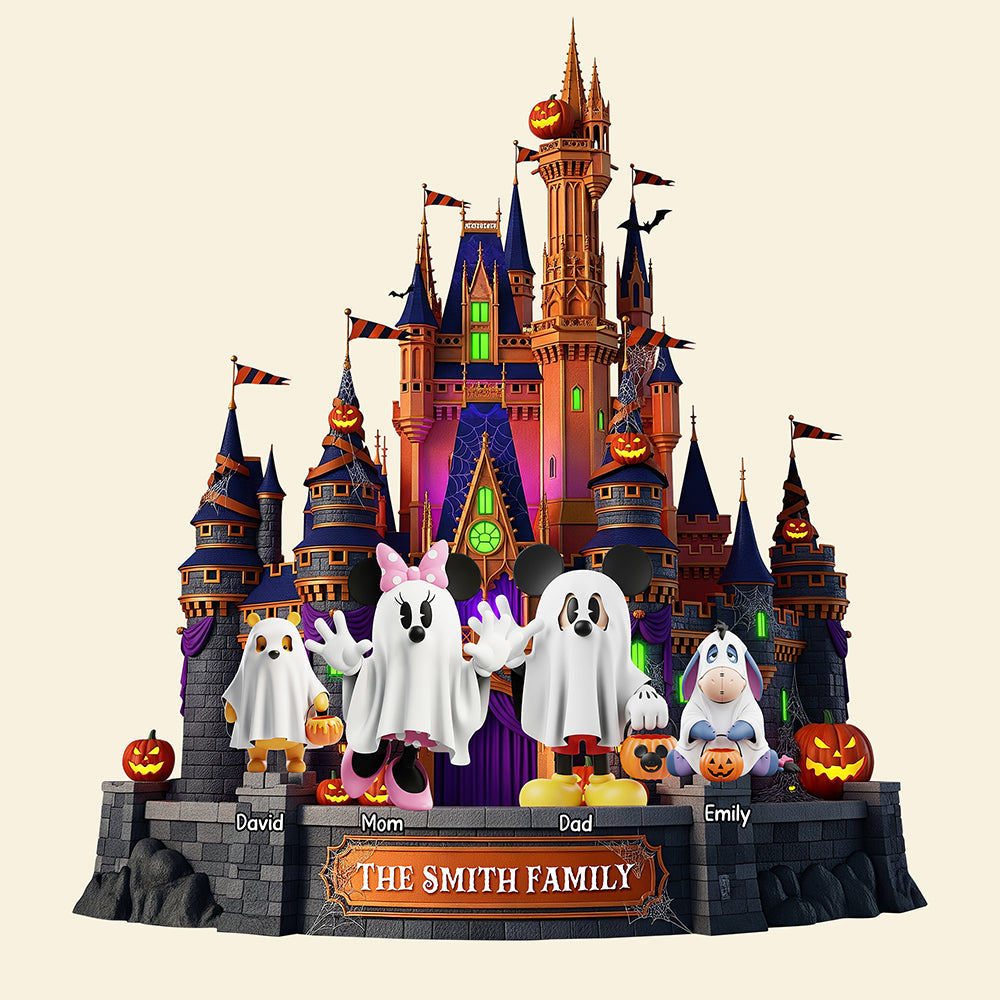 "Spooktacular Family Fun!" - Personalized Halloween Wood Sign - Custom Gift for Families, Kids, and Halloween Enthusiasts Wood Sign PopCulturePrints