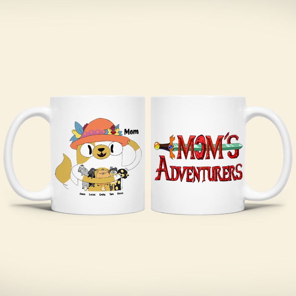 Personalized Mom's Adventure Mug - Cute Custom Coffee Cup Coffee Mug PopCulturePrints