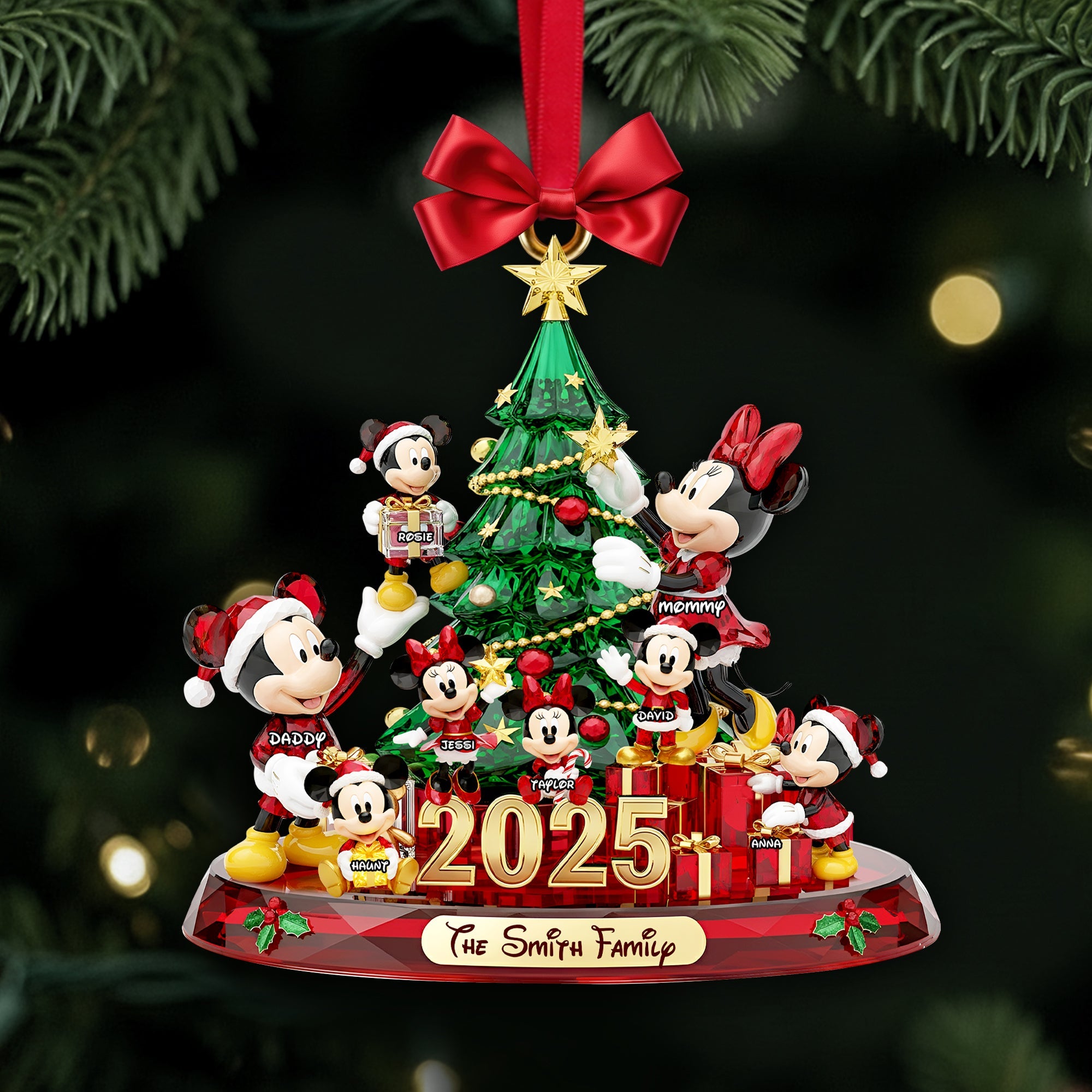 Cherish Family Moments Ornament - A Personalized Keepsake for Family Ornament PopCulturePrints