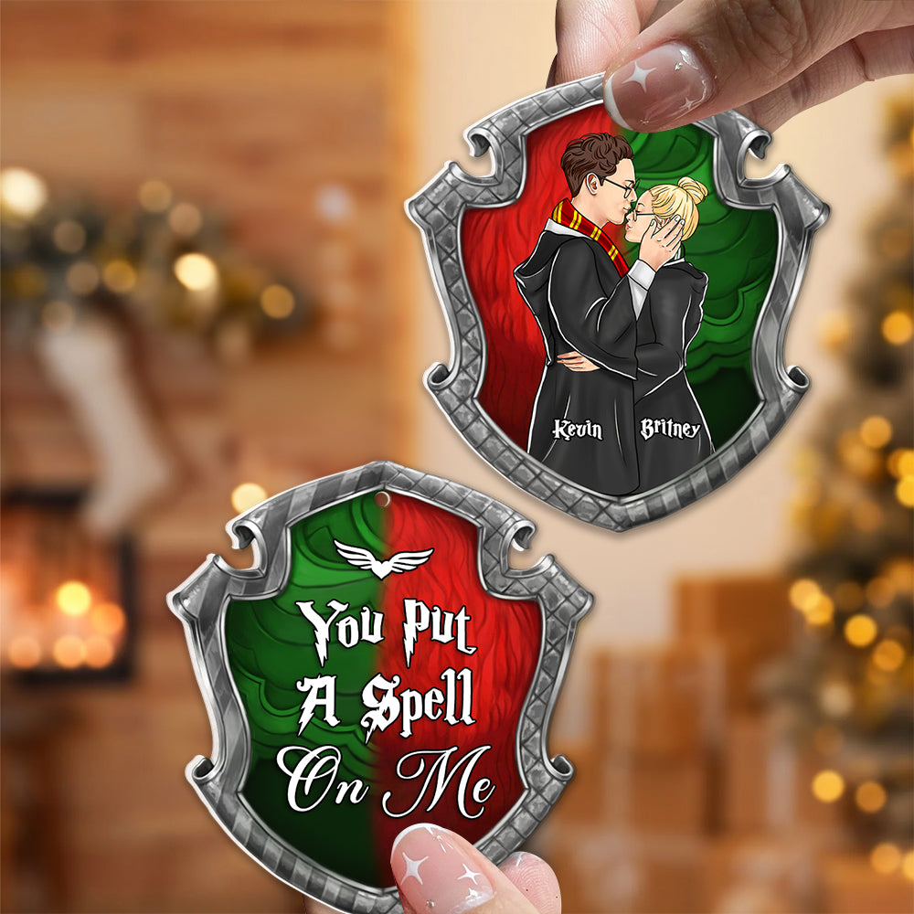 Customizable Harry Potter Couple Christmas Ornament - You Put A Spell On Me