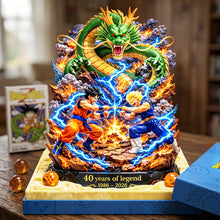 Load image into Gallery viewer, 40 Years of Legend: Ultimate Warrior Acrylic Plaque - Personalized Gift for Dragon Ball Fans Shaped Plaques PopCulturePrints
