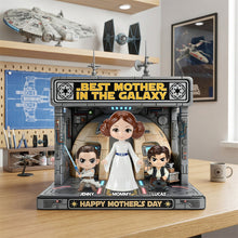 Load image into Gallery viewer, "Best Mother in the Galaxy" - Personalized Acrylic Plaque for Mother's Day - Unique Gift for Mom, Grandma, and Kids Shaped Plaques PopCulturePrints
