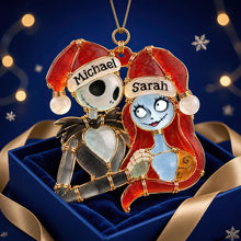 Load image into Gallery viewer, “Love is Forever” - Unique Sea Glass Effect Christmas Ornament - Personalized Gift for Couples, Friends &amp; Family
