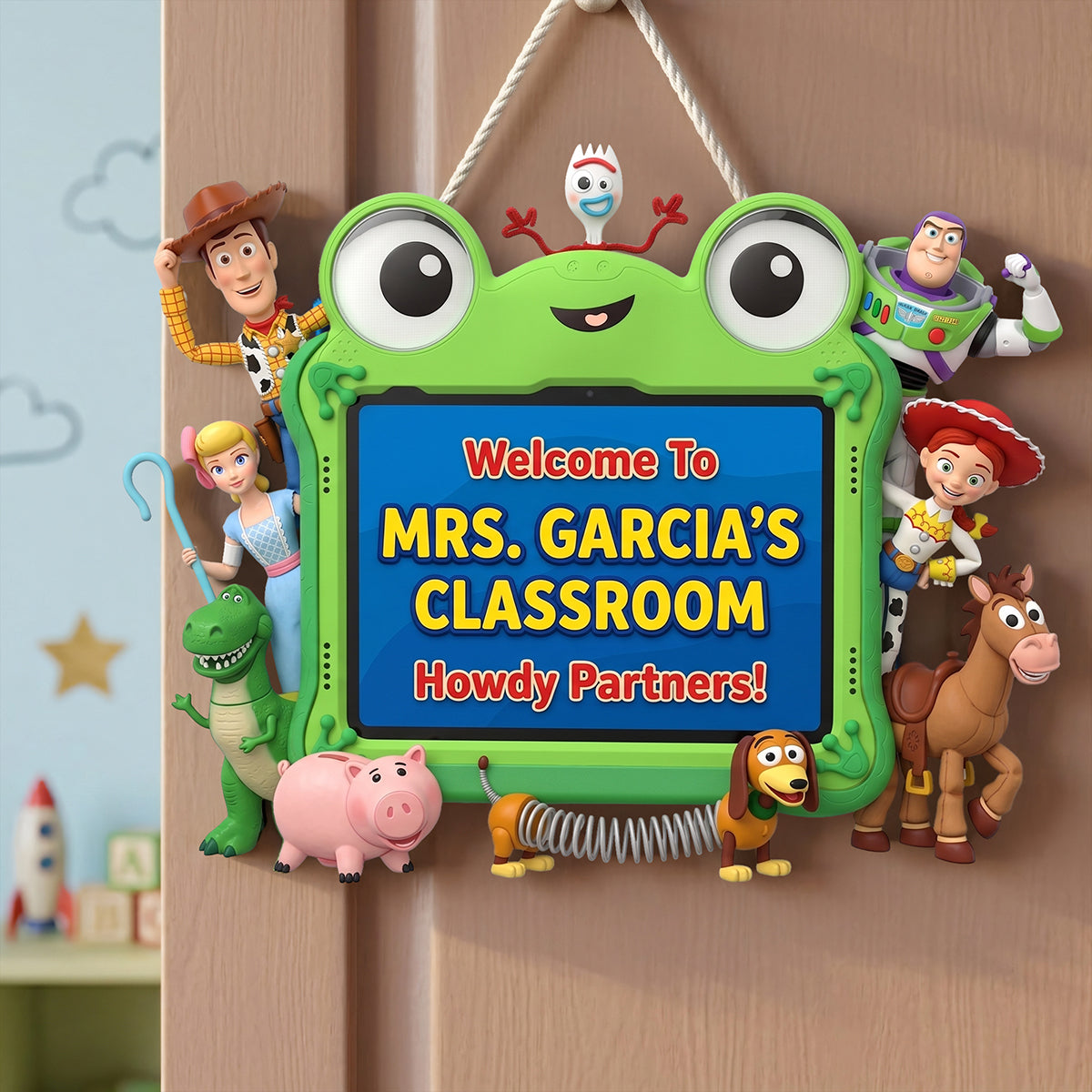 Welcome to Mrs. Garcia's Classroom - Personalized Teacher Gift Sign