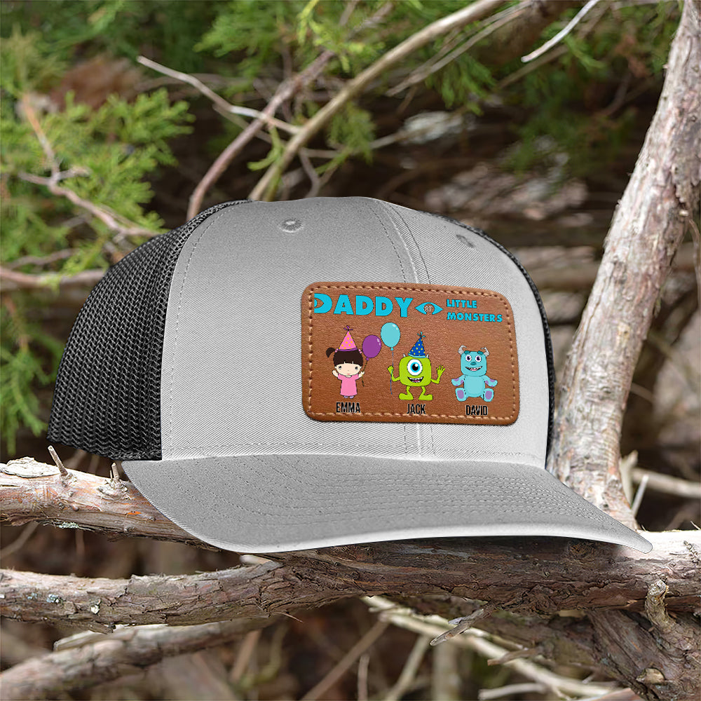 Custom Dad Hat with Leather Patch - Personalized Gift for Father's Day