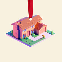 Load image into Gallery viewer, Custom Movie Lover Christmas Ornament - Isometric Room Design Ornament PopCulturePrints
