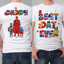 Load image into Gallery viewer, The Ultimate Best Dad Ever Shirt - Customizable Gift for Dads and Grandpas Shirts PopCulturePrints
