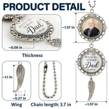 Load image into Gallery viewer, “Walk With Me Today, Dad” - Personalized Photo Pendant Charm for Graduation &amp; Memorial Pendant Charm PopCulturePrints
