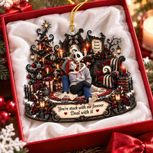 Load image into Gallery viewer, You're Stuck With Me Forever - Gothic Couple Christmas Ornament - Personalized Gifts for Couples
