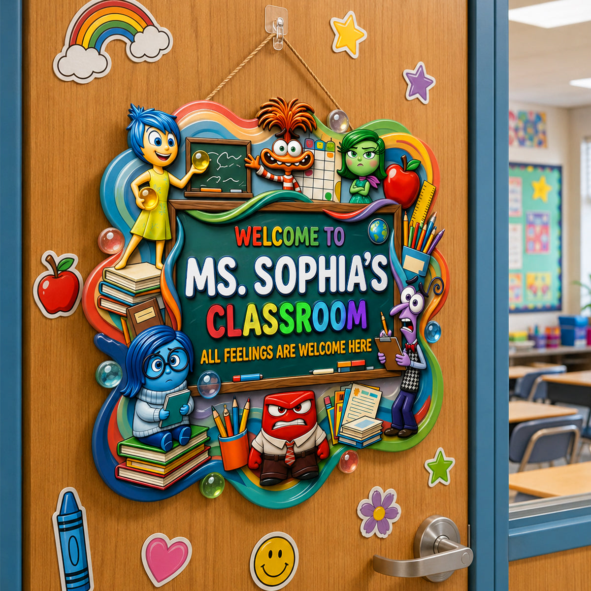 Welcome to Ms. Sophia's Classroom - Personalized Acrylic Sign for Teachers