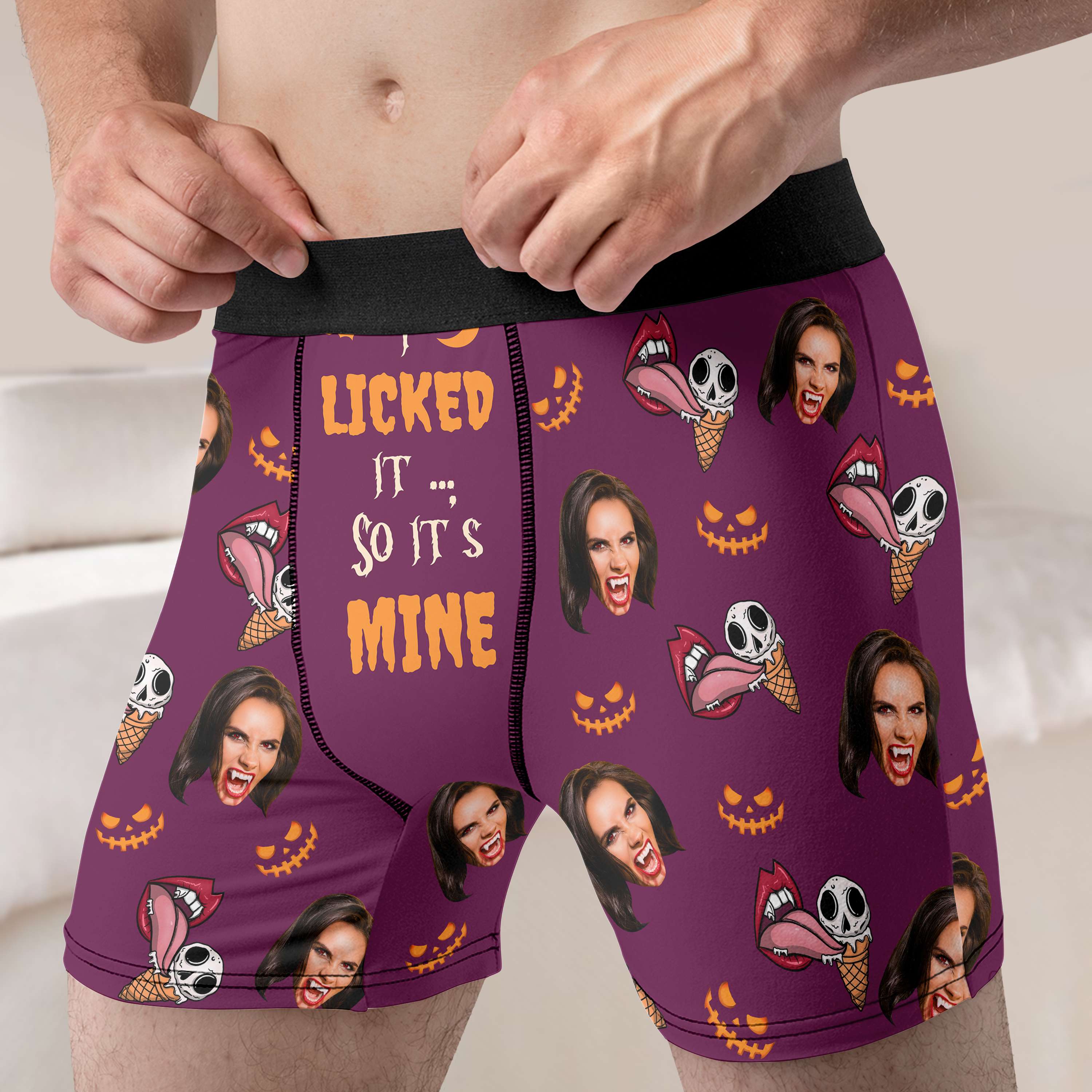 I Licked It So It's Mine - Personalized Halloween Boxers