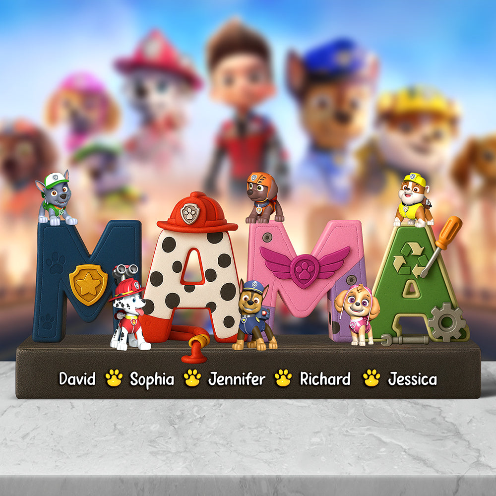 “Celebrate Family Bonding” - Custom Dog Family Acrylic Plaque - Gift for Mom, Dad, Grandma & More! Shaped Plaques PopCulturePrints