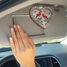 Load image into Gallery viewer, My Heart Still Talks To You - Personalized Heart Shaped Car Visor Clip Car Visor Clip PopCulturePrints

