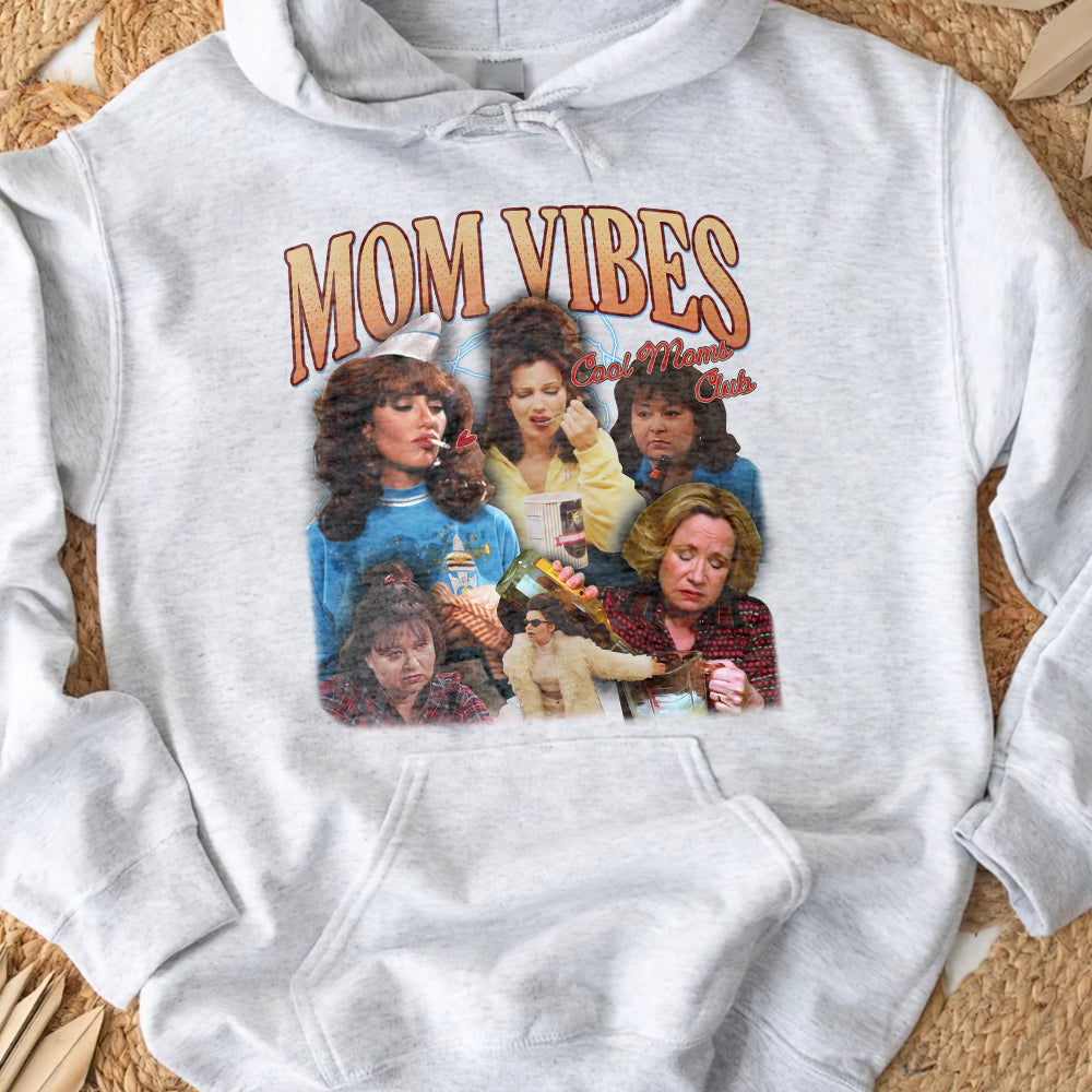 Mom Vibes - Funny Shirt - Personalized Gift for Moms and Grandmas Shirts PopCulturePrints
