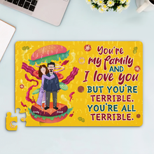 Load image into Gallery viewer, Personalized Burger Lover Jigsaw Puzzle for Couples Jigsaw Puzzles PopCulturePrints
