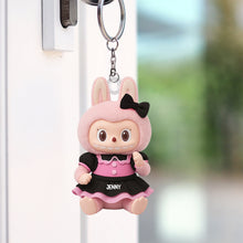 Load image into Gallery viewer, &quot;Embrace the Spook!&quot; Cute Monsters Acrylic Keychain - Personalized Gift for Halloween Lovers Keychains PopCulturePrints
