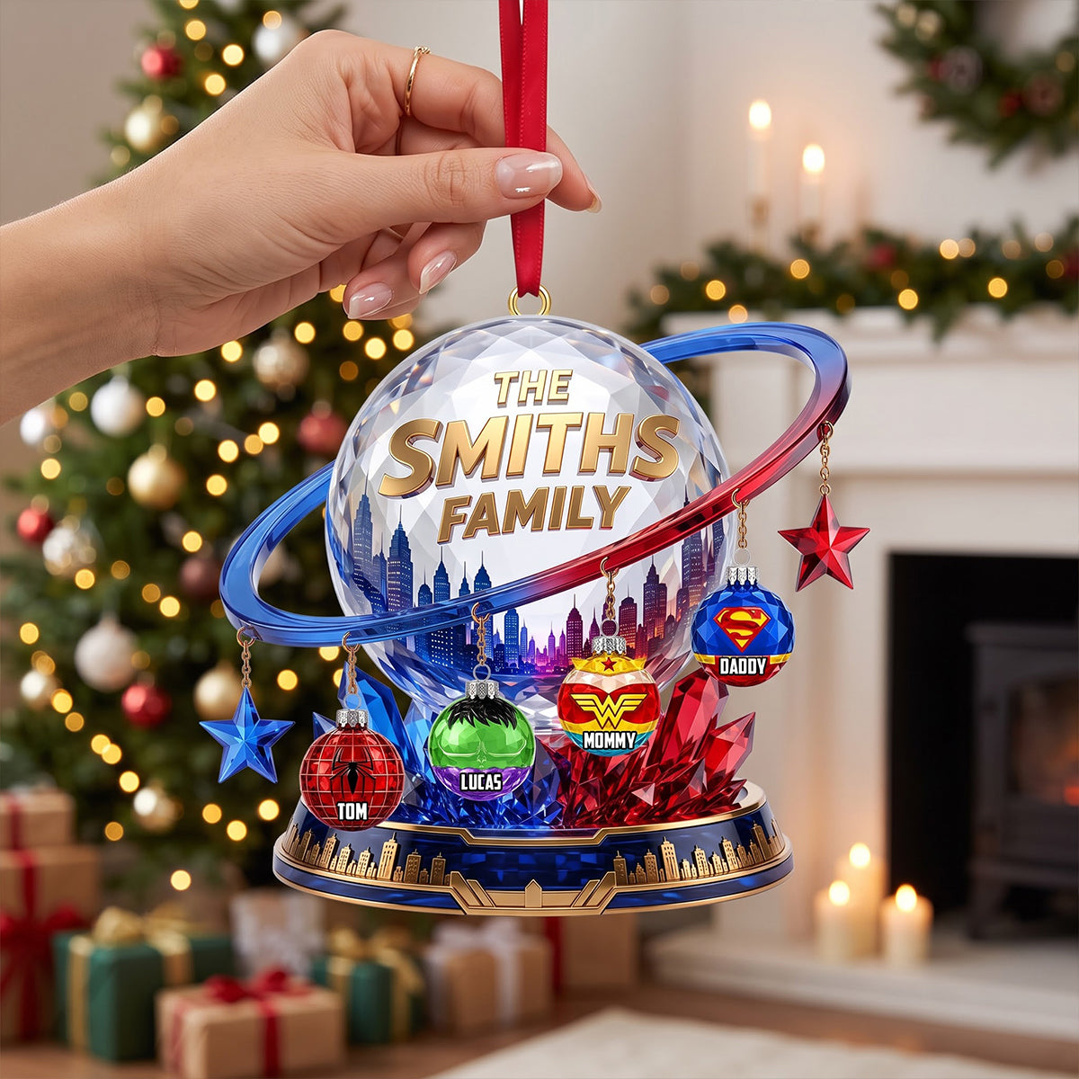 Celebrate Your Family: Customized Family Ornament - Personalize Your Christmas Gift