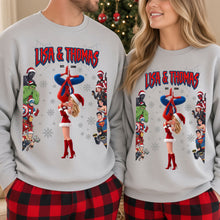 Load image into Gallery viewer, “Celebrate Your Love in Style” - Heroic Romance Holiday Shirt - Personalized Gift for Couples
