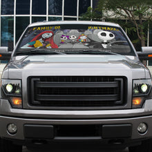 Load image into Gallery viewer, Custom Family Windshield Sunshade - Spooky Lover's Edition Doormat PopCulturePrints
