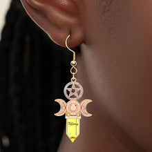 Load image into Gallery viewer, &quot;Embrace Your Magic – Witch Acrylic Earrings - Personalized Gifts for Witch Lovers&quot; Earrings PopCulturePrints
