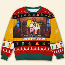 Load image into Gallery viewer, Custom Hugging Couple Sweater | Personalized Christmas Gift | Valentine&#39;s Day Gifts Ugly Christmas Sweater PopCulturePrints
