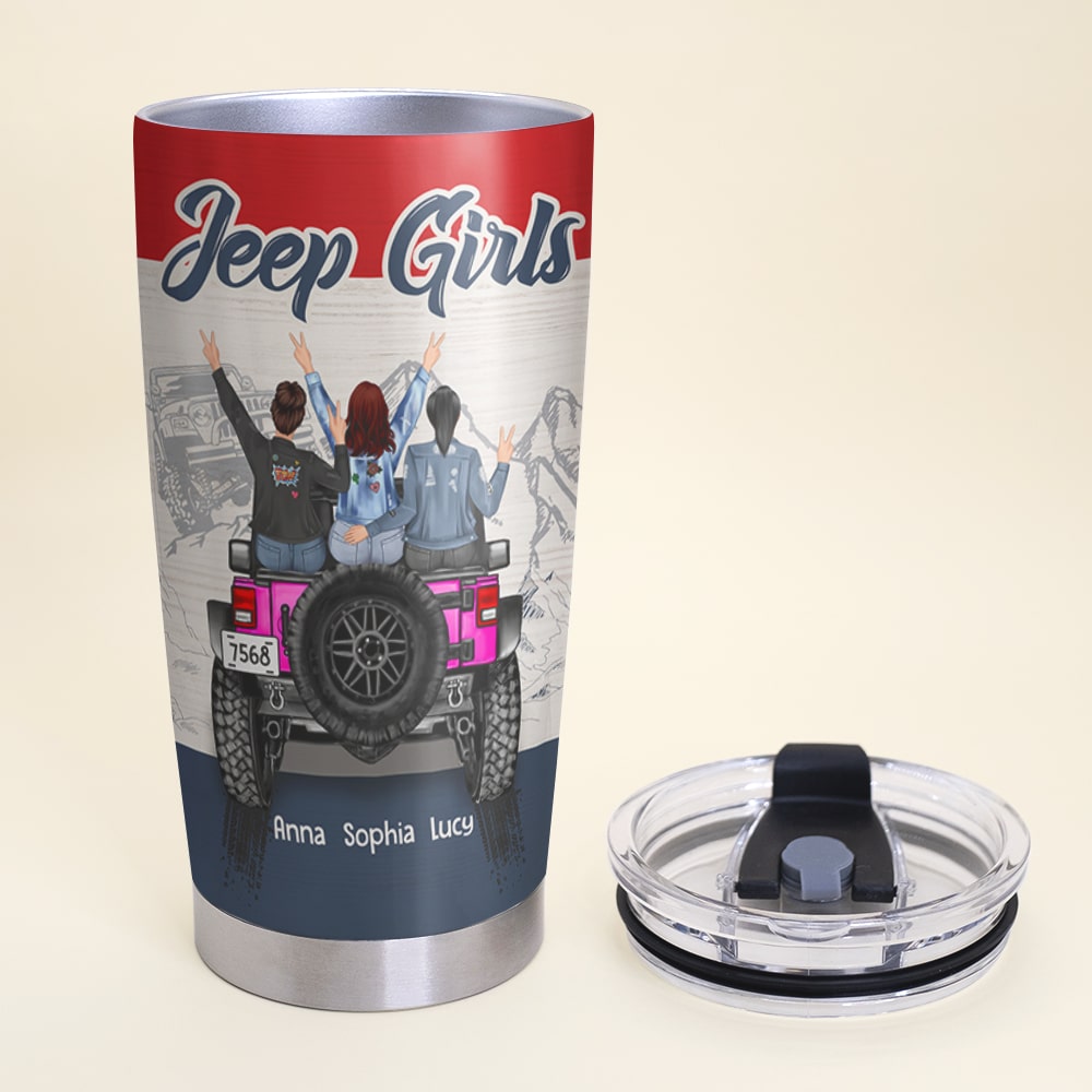 Personalized Jeep Girls Tumbler - Hated by Some, Loved by Many