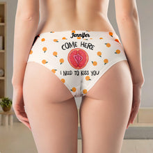 Load image into Gallery viewer, Personalized Women's Briefs - I Need To Kiss You Boxer Briefs PopCulturePrints
