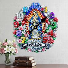 Load image into Gallery viewer, I Am Your Mother Acrylic Clock - Personalized Gifts for Faithful Souls Hanging Wall Clock PopCulturePrints
